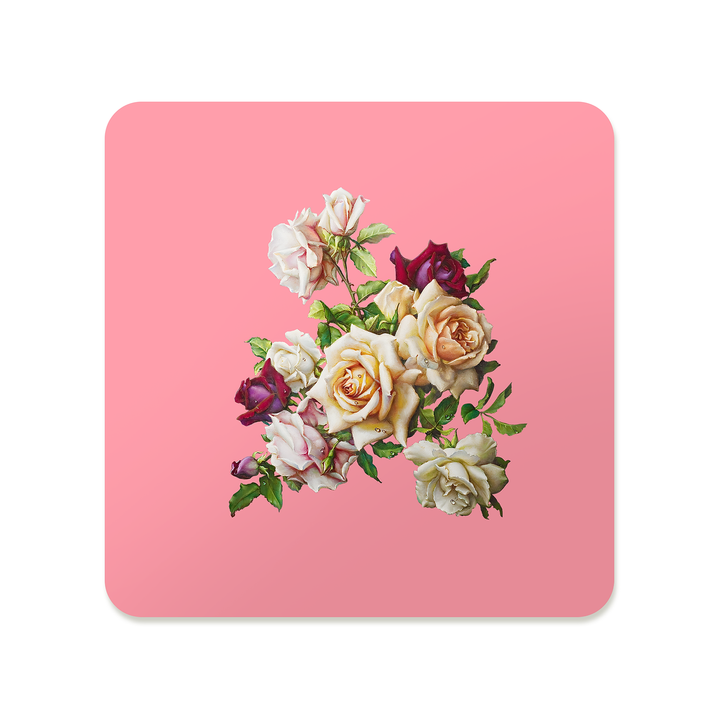 Muted Blush Rose Bouquet Mousepad