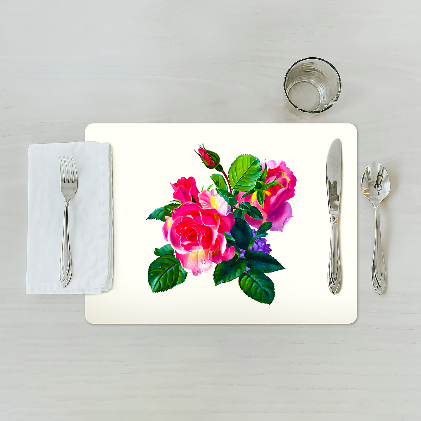 Rose Trio Bouquet Placemat