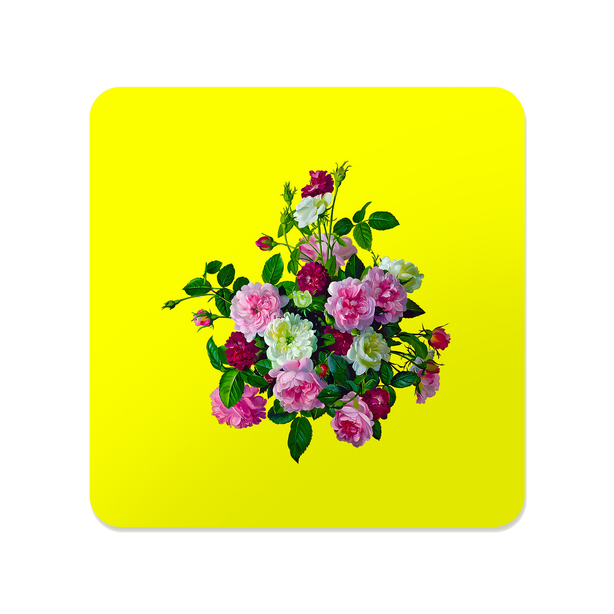Victorian Rose Bouquet Square Mousepad