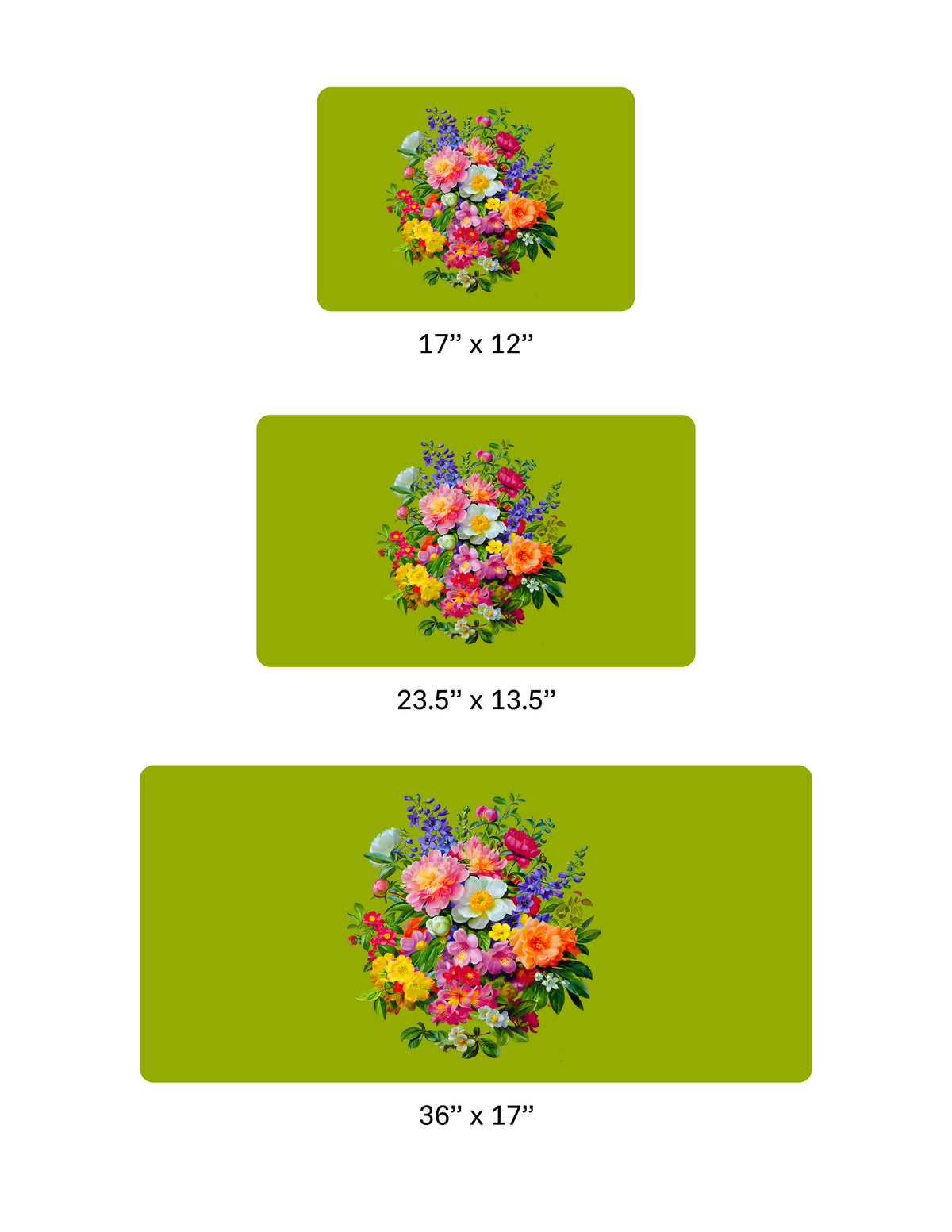 Cottagecore Floral Desk Mat, Smooth Anti-Scratch Desk Protector Pad