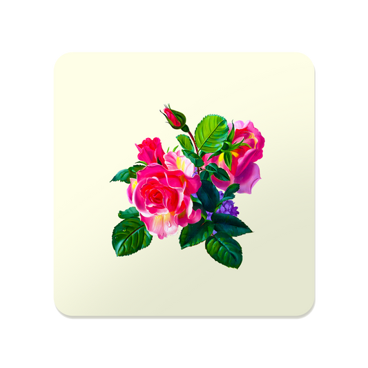 Rose Trio Bouquet Square Mousepad