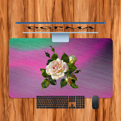 Vintage Floral Desk Mat, Smooth Anti-Scratch Desk Protector Pad