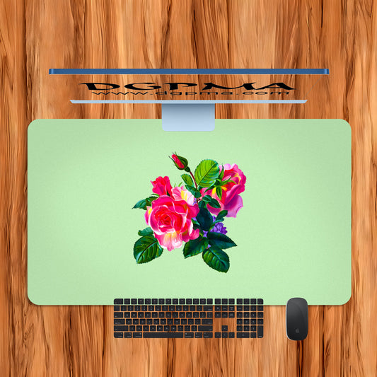 Rose Trio Bouquet Desk Mat