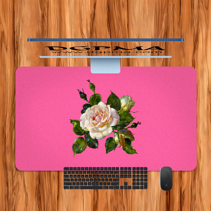 Vintage Floral Desk Mat, Smooth Anti-Scratch Desk Protector Pad