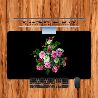 Victorian Floral Desk Mat, Smooth Anti-Scratch Desk Protector Pad