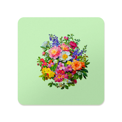 Pink and Orange Bouquet Coaster