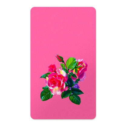 Romantic Floral Rectangle Mouse Pad, Premium Non-Slip Rubber Base Desk Mat