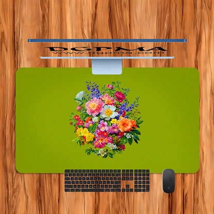 Cottagecore Floral Desk Mat, Smooth Anti-Scratch Desk Protector Pad