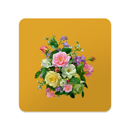 Pastel Flower Bouquet Coaster