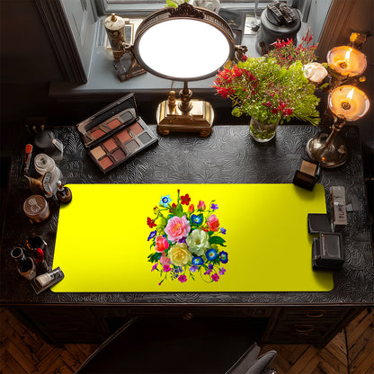 Roses, Pansies, and Poppies Bouquet Vanity Mat