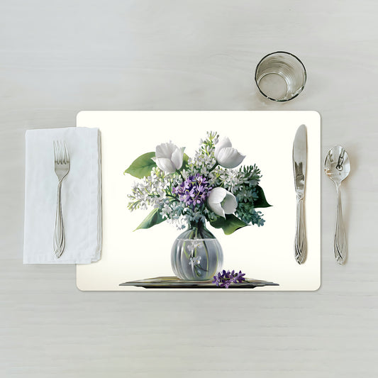 Tulips and Lilacs in Vase