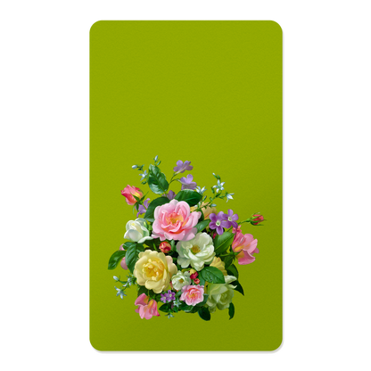 Pastel Floral Rectangle Mouse Pad, Premium Non-Slip Rubber Base Desk Mat