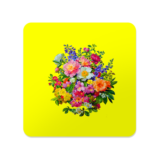 Pink and Orange Bouquet Coaster