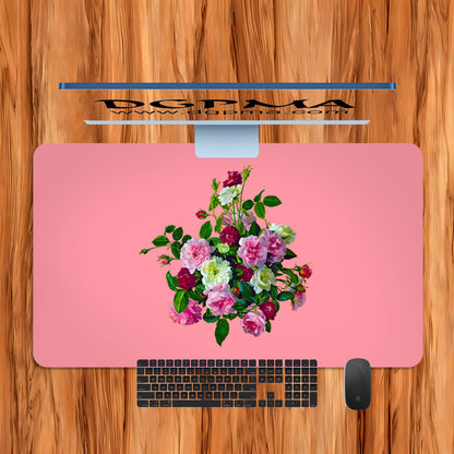 Victorian Floral Desk Mat, Smooth Anti-Scratch Desk Protector Pad