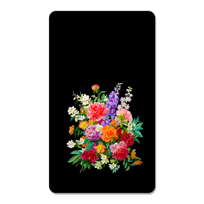 Botanical Floral Rectangle Mouse Pad, Premium Non-Slip Rubber Base Desk Mat