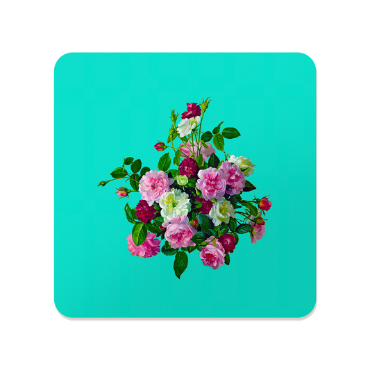 Victorian Rose Bouquet Square Mousepad