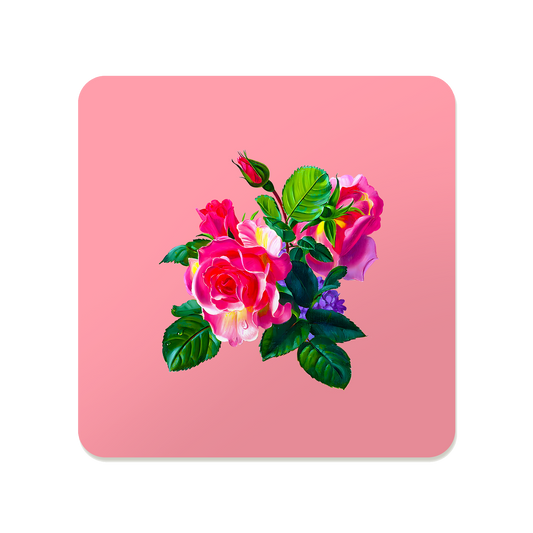 Rose Trio Bouquet Coaster