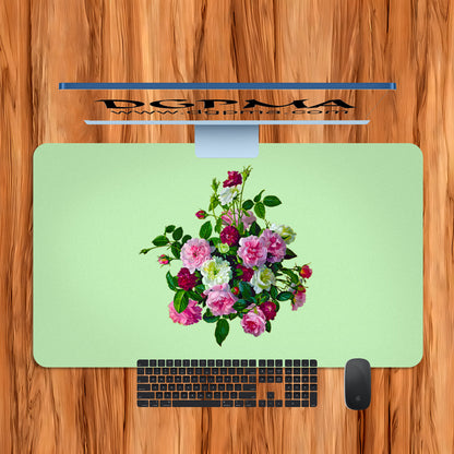 Victorian Floral Desk Mat, Smooth Anti-Scratch Desk Protector Pad