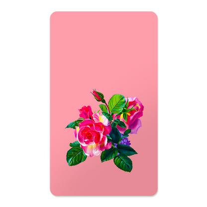 Romantic Floral Rectangle Mouse Pad, Premium Non-Slip Rubber Base Desk Mat