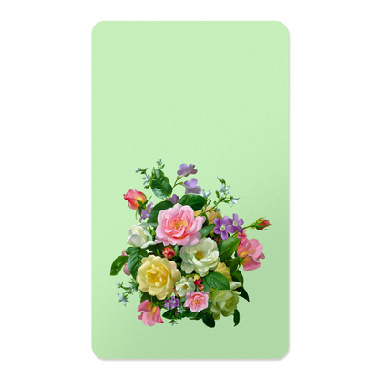 Pastel Floral Rectangle Mouse Pad, Premium Non-Slip Rubber Base Desk Mat