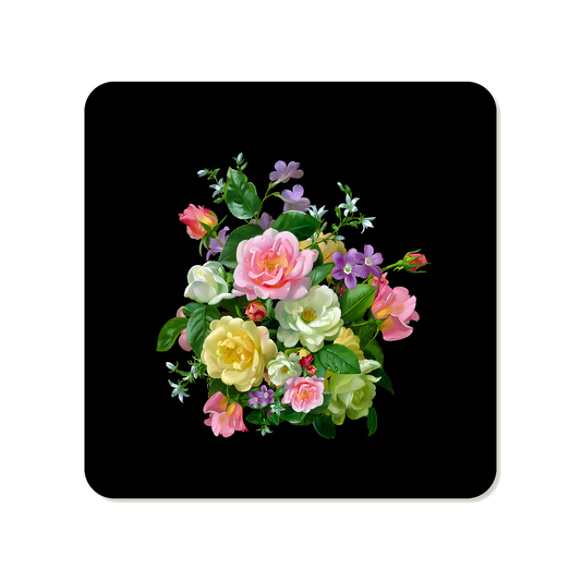 Pastel Flower Bouquet Coaster