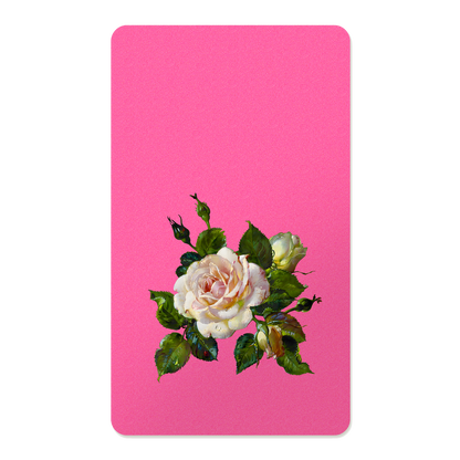 Vintage Floral Rectangle Mouse Pad, Premium Non-Slip Rubber Base Desk Mat