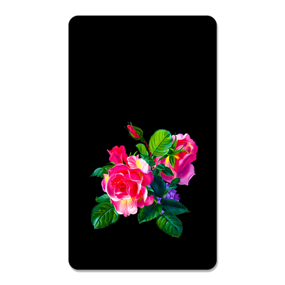 Romantic Floral Rectangle Mouse Pad, Premium Non-Slip Rubber Base Desk Mat
