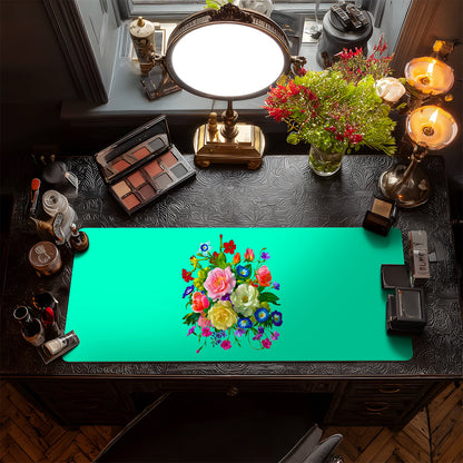 Roses, Pansies, and Poppies Bouquet Vanity Mat