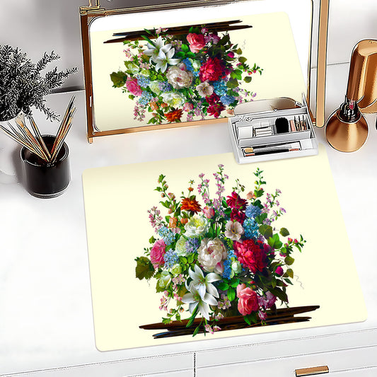 Peony and Lily Grandeur Bouquet Vanity Mat