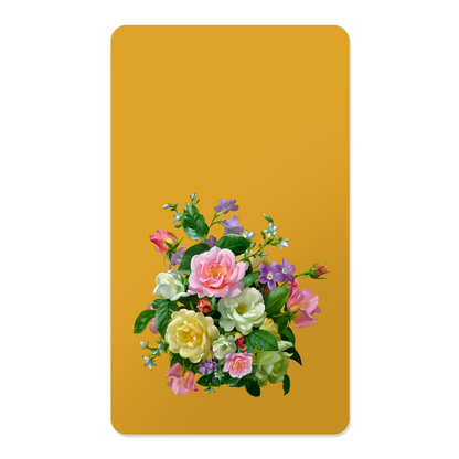 Pastel Floral Rectangle Mouse Pad, Premium Non-Slip Rubber Base Desk Mat