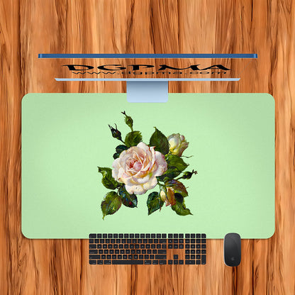Vintage Floral Desk Mat, Smooth Anti-Scratch Desk Protector Pad