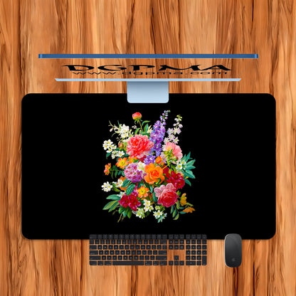 Botanical Floral Desk Mat, Smooth Anti-Scratch Desk Protector Pad