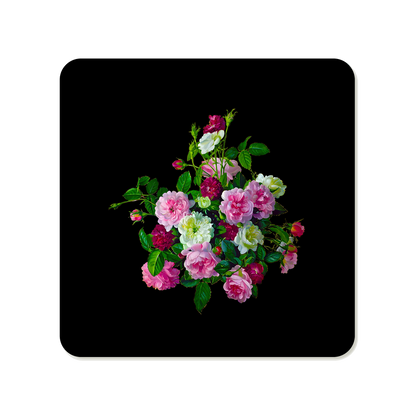 Victorian Floral Square Mouse Pad, Premium Non-Slip Rubber Base Desk Mat