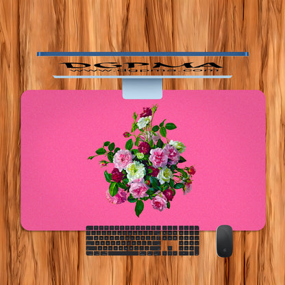 Victorian Floral Desk Mat, Smooth Anti-Scratch Desk Protector Pad