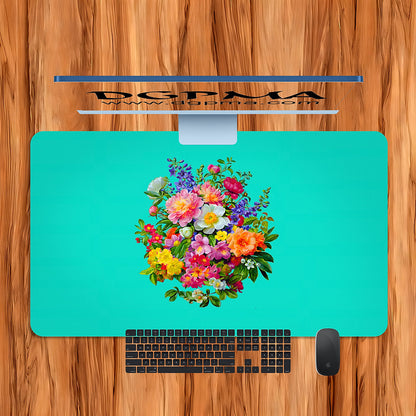 Cottagecore Floral Desk Mat, Smooth Anti-Scratch Desk Protector Pad