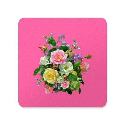 Pastel Flower Bouquet Coaster