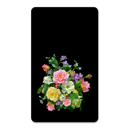 Pastel Floral Rectangle Mouse Pad, Premium Non-Slip Rubber Base Desk Mat