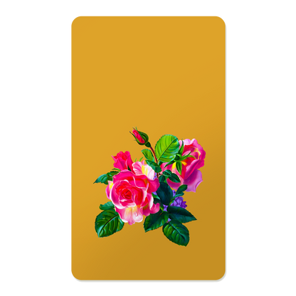 Romantic Floral Rectangle Mouse Pad, Premium Non-Slip Rubber Base Desk Mat