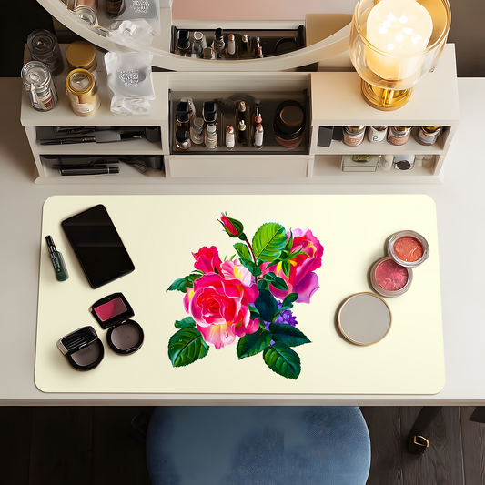 Rose Trio Bouquet Vanity Mat