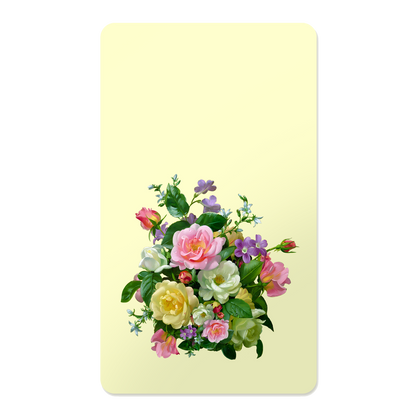 Pastel Floral Rectangle Mouse Pad, Premium Non-Slip Rubber Base Desk Mat