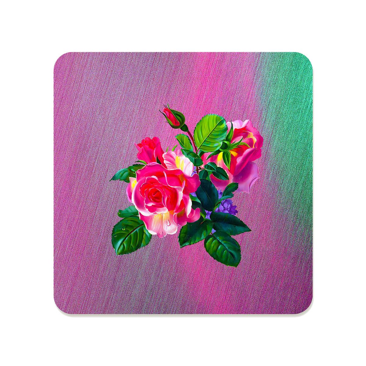 Rose Trio Bouquet Square Mousepad