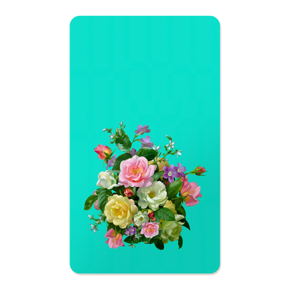 Pastel Floral Rectangle Mouse Pad, Premium Non-Slip Rubber Base Desk Mat