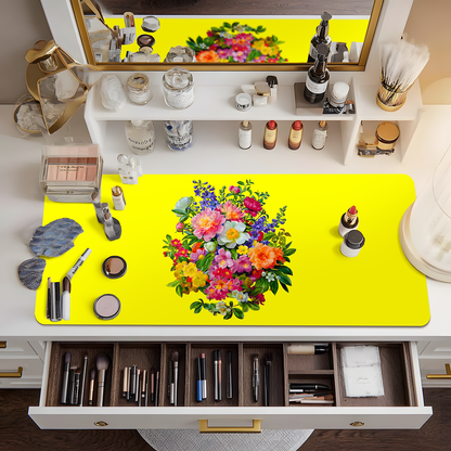 Pink and Orange Bouquet Vanity Mat