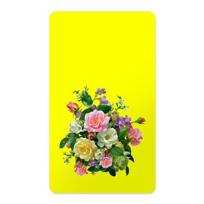 Pastel Floral Rectangle Mouse Pad, Premium Non-Slip Rubber Base Desk Mat