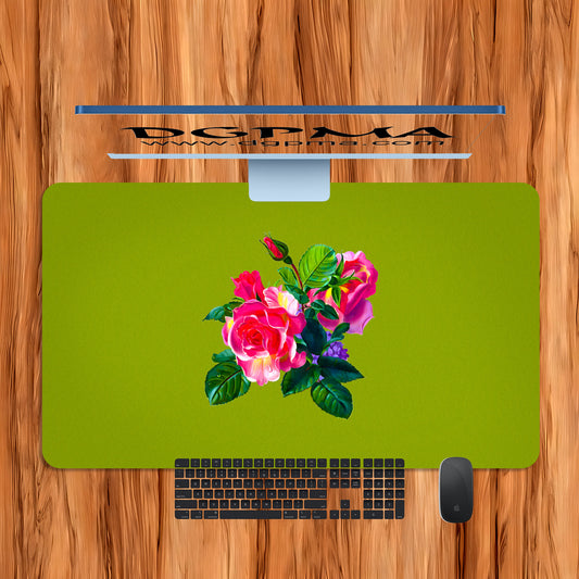 Rose Trio Bouquet Desk Mat