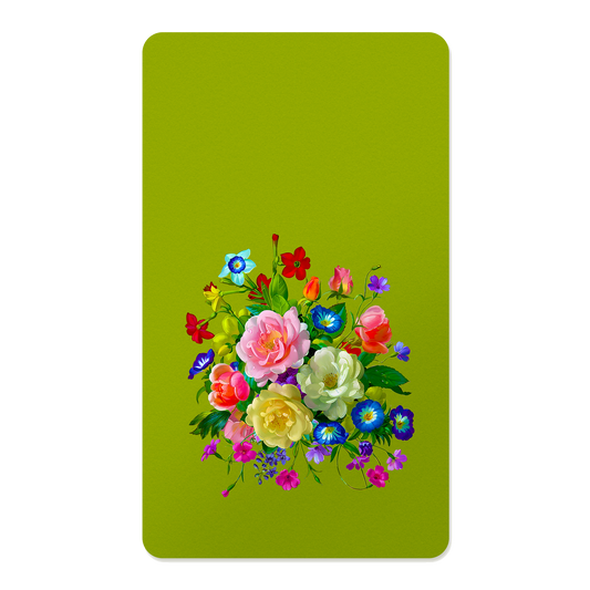 Roses, Pansies, and Poppies Bouquet Rectangle Mousepad