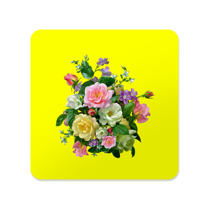 Pastel Flower Bouquet Coaster