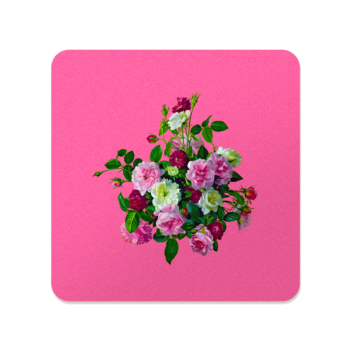 Victorian Rose Bouquet Square Mousepad