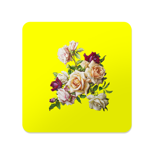 Muted Blush Rose Bouquet Coaster