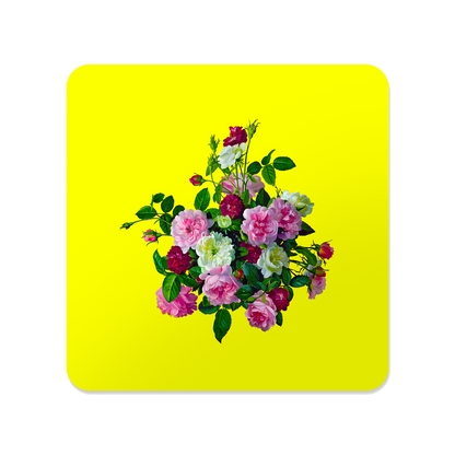 Victorian Floral Square Mouse Pad, Premium Non-Slip Rubber Base Desk Mat